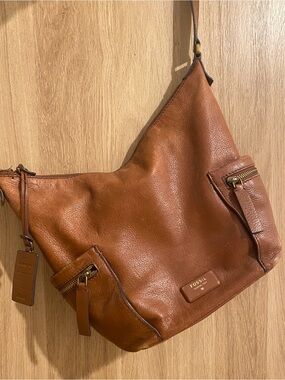 Fossil Leather Crossbody Bag